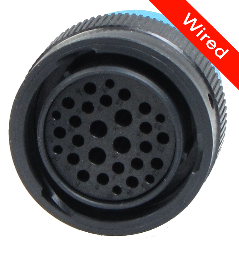 29 Pins Female connector with 10 cm wires | PRCW29-0001-B