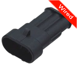 [PRCW3-0004-A] 3 Pin Male connector with 10cm wires | PRCW3-0004-A