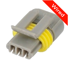 3 Pin Female connector with 10cm wires PRCW3-0005-B