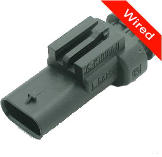 3 Pin Male connector with 10cm wires PRCW3-0006-A