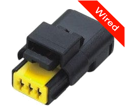 [PRCW3-0012-B] 3 Pin Female connector with 10cm wires PRCW3-0012-B