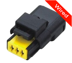 3 Pins Female connector with 10 cm wires | PRCW3-0012-B