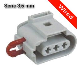 3 Pins Female connector with 10 cm wires | PRCW3-0015-B