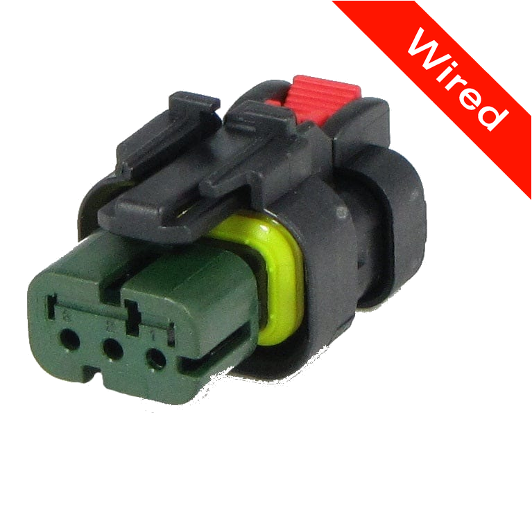 3 Pins Female connector with 10 cm wires | PRCW3-0018-B
