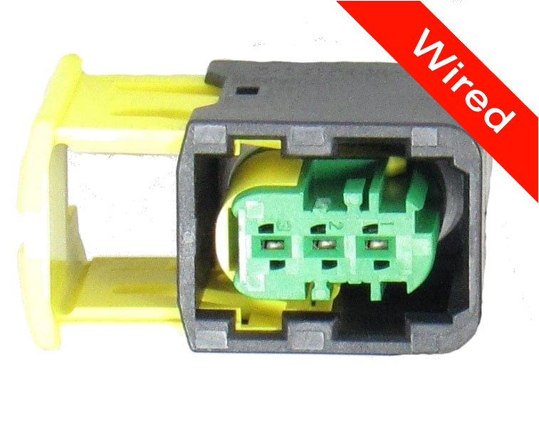 3 Pin Female connector with 10cm wires PRCW3-0022-B