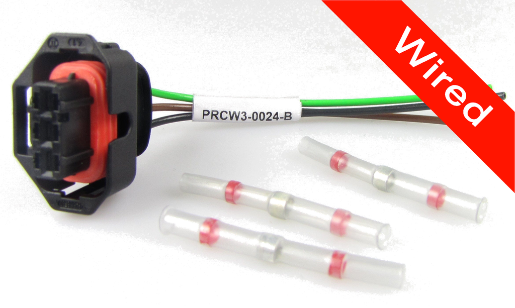 3 Pin Female connector with 10cm wires PRCW3-0024-B