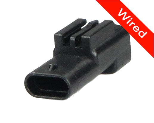 3 Pin Male connector with 10cm wires PRCW3-0039-A