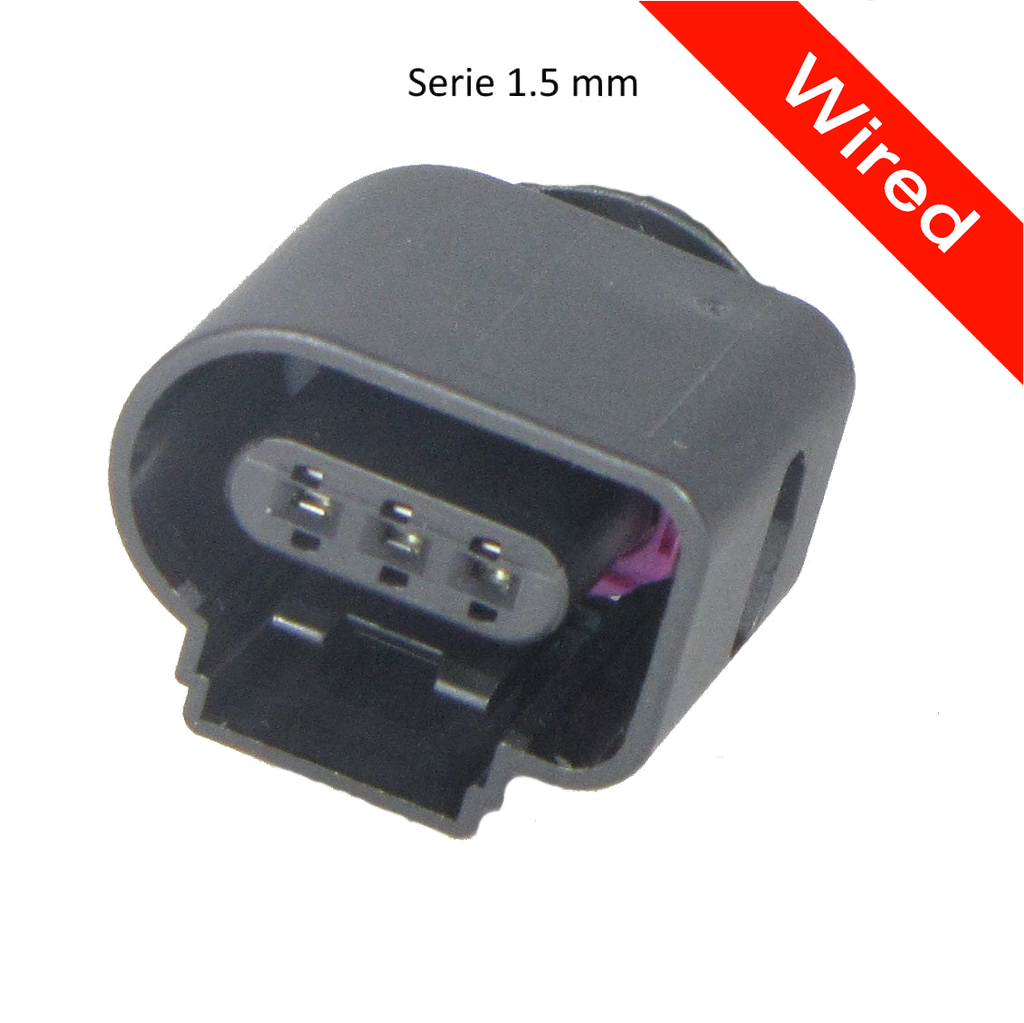 3 Pin Female connector with 10cm wires PRCW3-0041-B