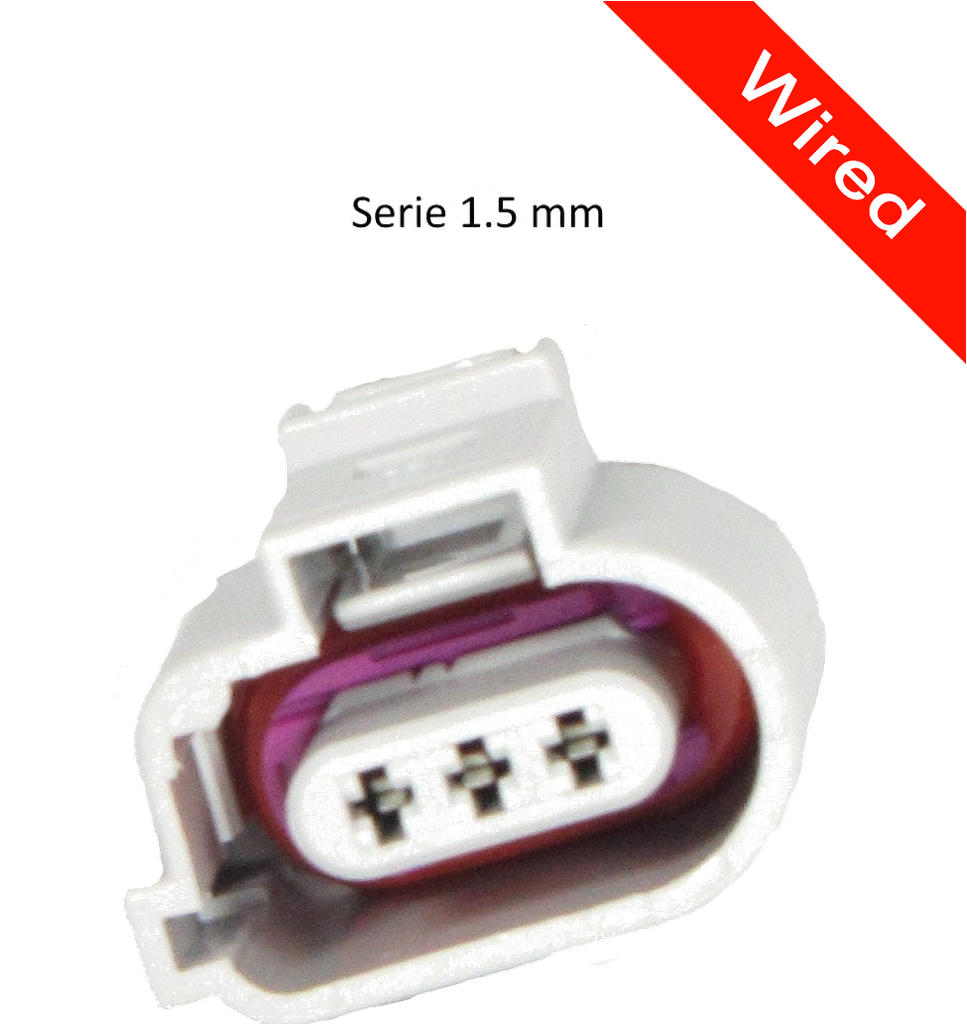 3 Pin Female connector with 10cm wires PRCW3-0042-B