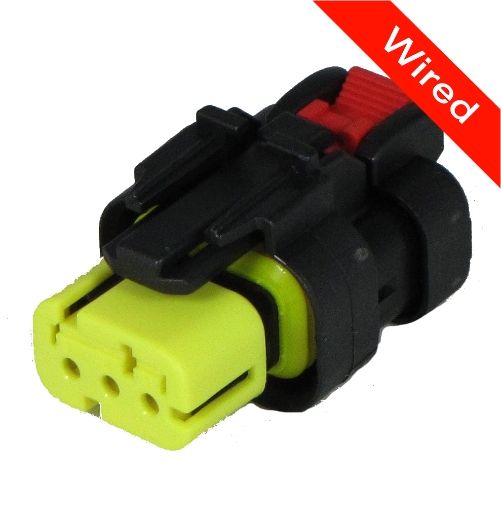 [PRCW3-0044-B] 3 Pin Female connector with 10cm wires | PRCW3-0044-B