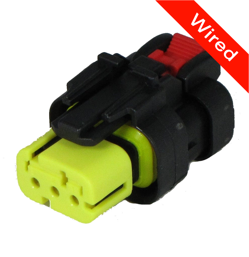 3 Pins Female connector with 10 cm wires | PRCW3-0044-B