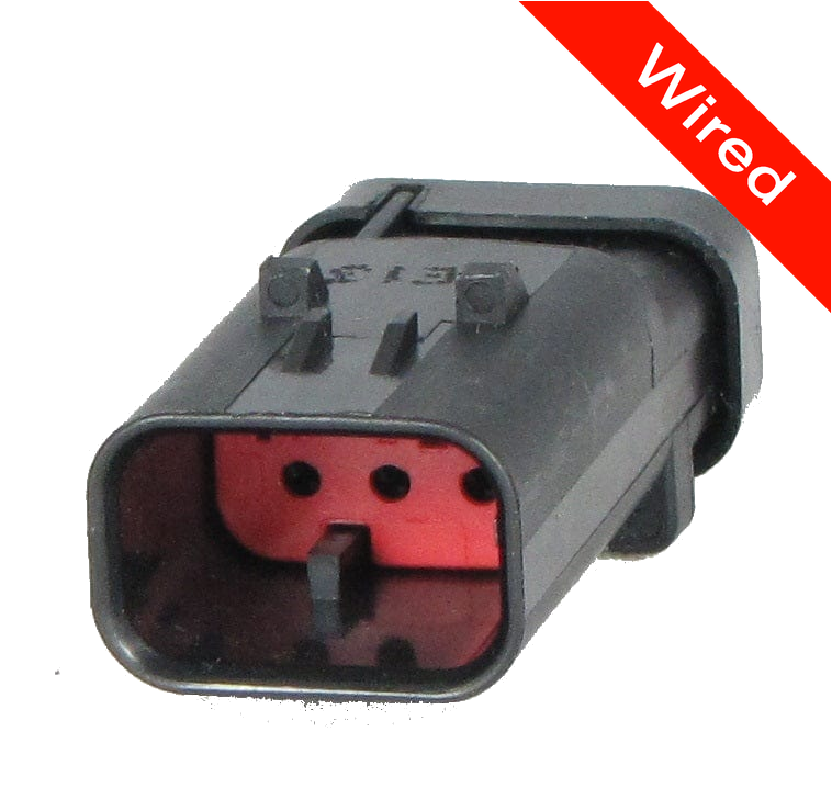 [PRCW3-0045-A] 3 Pins Male connector with 10 cm wires | PRCW3-0045-A
