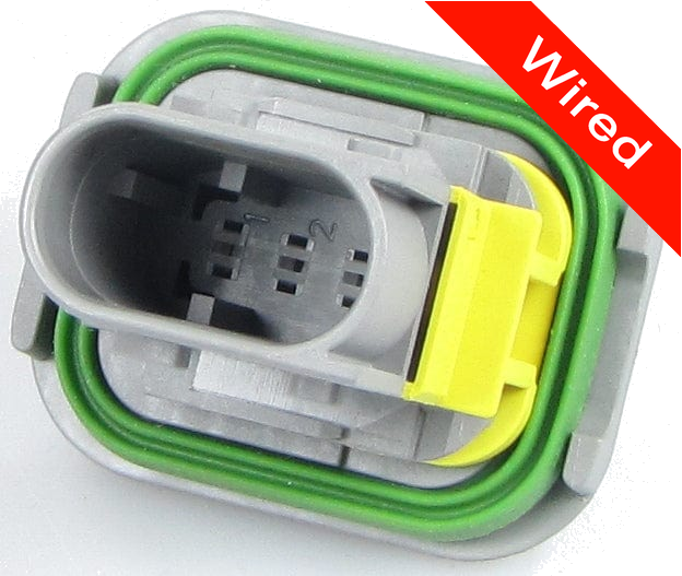 3 Pin Male connector with 10cm wires PRCW3-0060-A