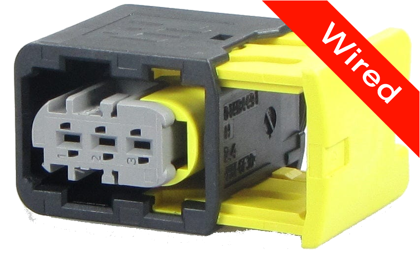 [PRCW3-0060-B] 3 Pin Female connector with 10cm wires | PRCW3-0060-B