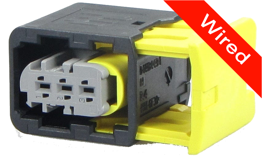 3 Pins Female connector with 10 cm wires | PRCW3-0060-B