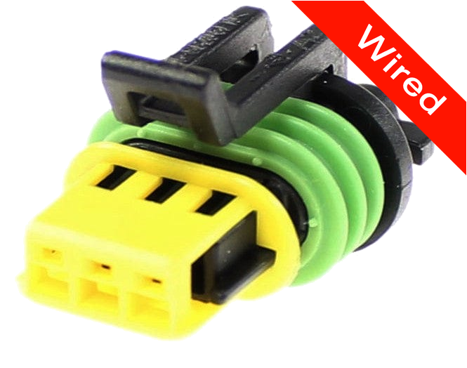 3 Pins Female connector with 10 cm wires | PRCW3-0071-B