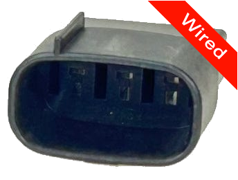 3 Pin Male connector with 10cm wires PRCW3-0092-A
