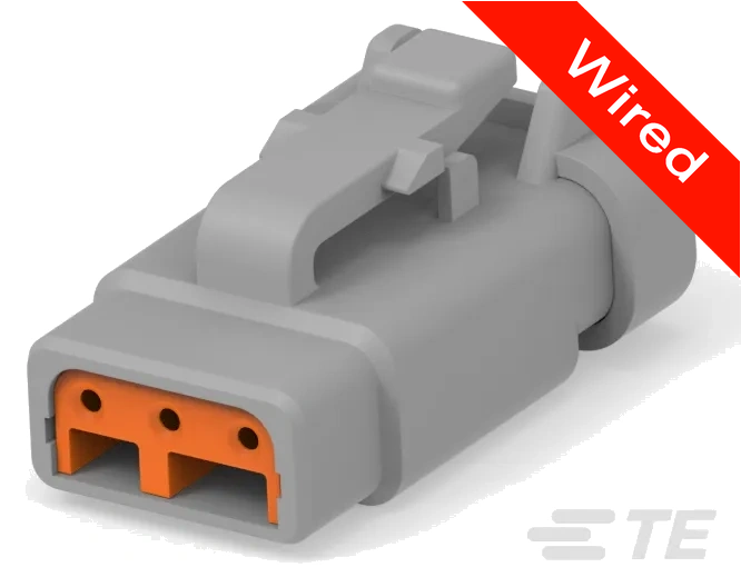 3 Pins Female connector with 10 cm wires | PRCW3-0100-B