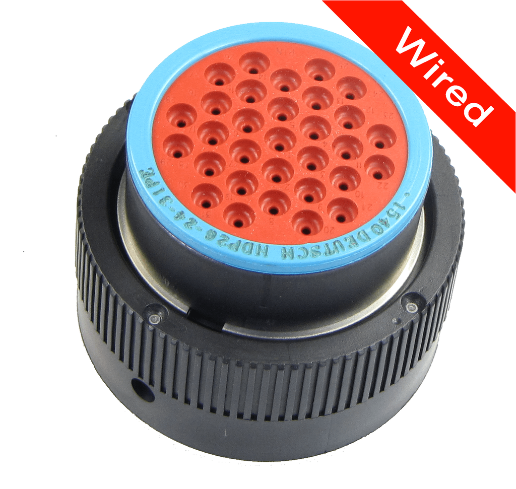 [PRCW31-0001-B] 31 Pins Female connector with 10 cm wires | PRCW31-0001-B