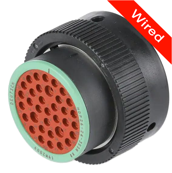 [PRCW35-0006-B] 35 Pins Female connector with 10 cm wires | PRCW35-0006-B