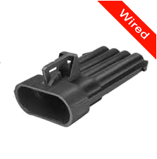 [PRCW4-0003-A] 4 Pin Male connector with 10cm wires PRCW4-0003-A