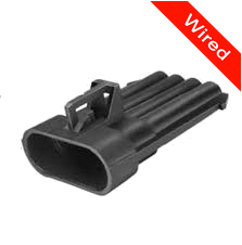 [PRCW4-0003-A] 4 Pins Male connector with 10 cm wires | PRCW4-0003-A