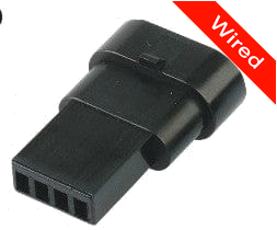 [PRCW4-0004-A] 4 Pin Male connector with 10cm wires PRCW4-0004-A