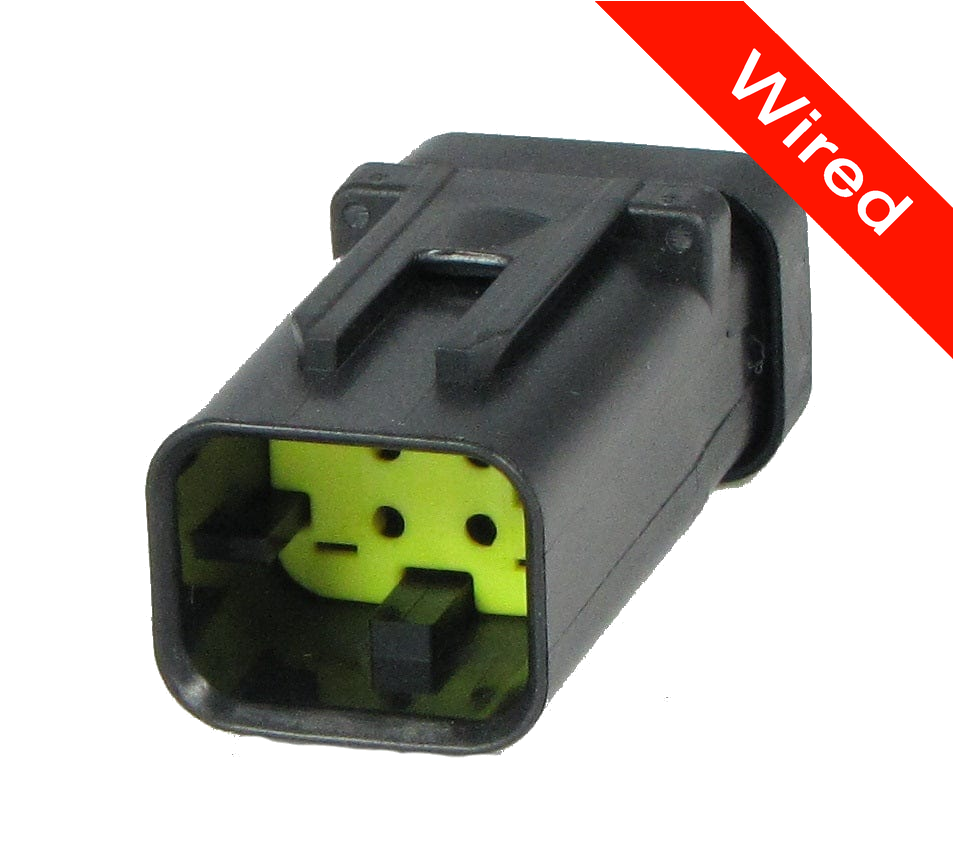 [PRCW4-0005-A] 4 Pin Male connector with 10cm wires PRCW4-0005-A