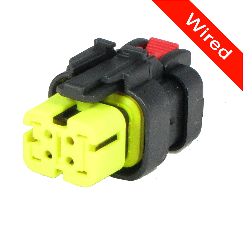 [PRCW4-0005-B] 4 Pins Female connector with 10 cm wires | PRCW4-0005-B