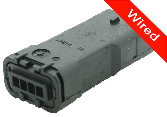 4 Pin Male connector with 10cm wires PRCW4-0007-A