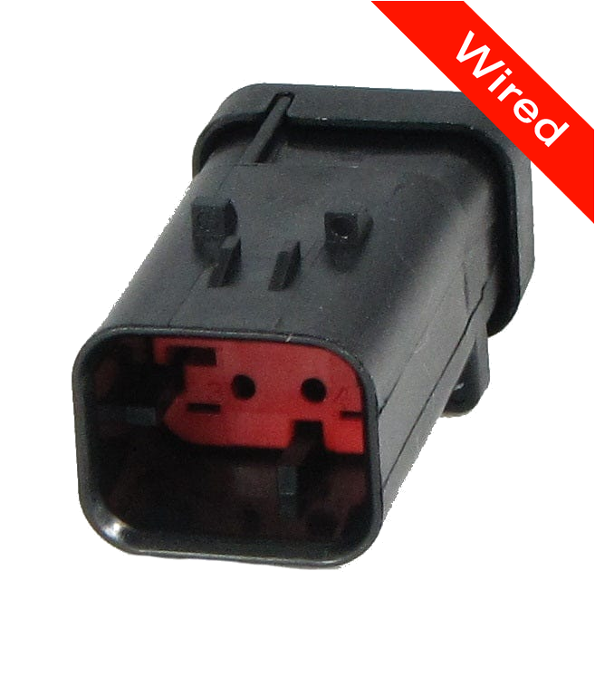 [PRCW4-0009-A] 4 Pin Male connector with 10cm wires PRCW4-0009-A