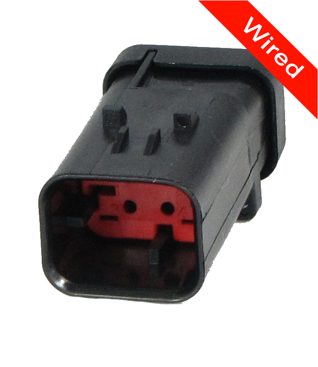 [PRCW4-0009-A] 4 Pins Male connector with 10 cm wires | PRCW4-0009-A