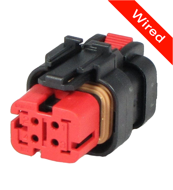 [PRCW4-0009-B] 4 Pin Female connector with 10cm wires PRCW4-0009-B