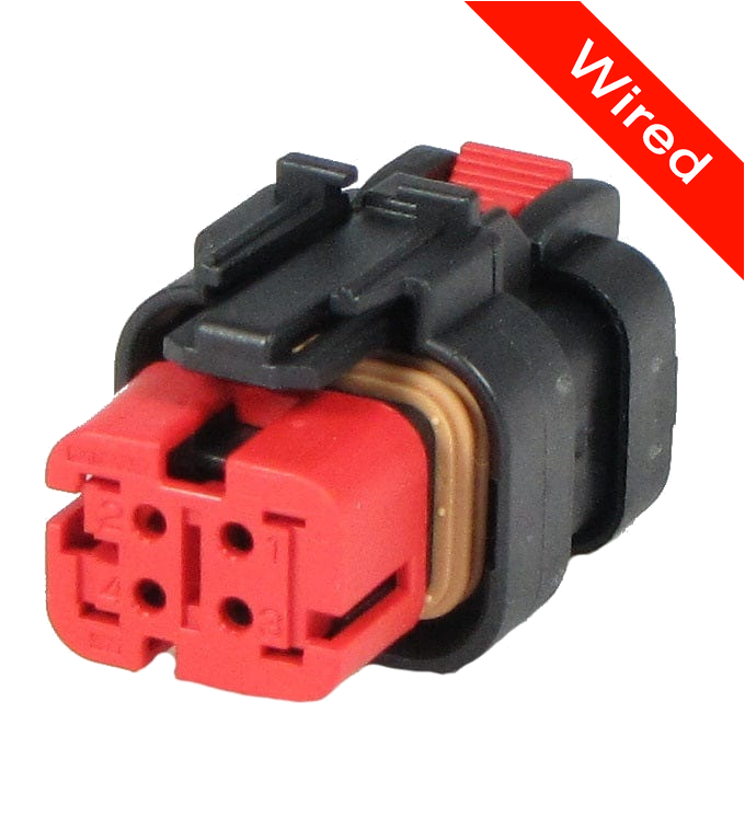 [PRCW4-0009-B] 4 Pins Female connector with 10 cm wires | PRCW4-0009-B