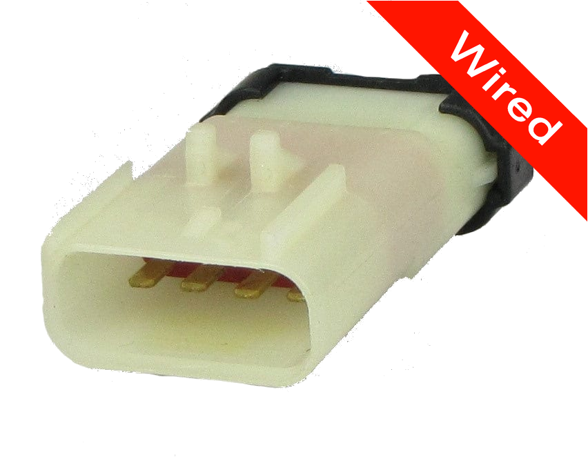 4 Pin Male connector with 10cm wires | PRCW4-0014-A