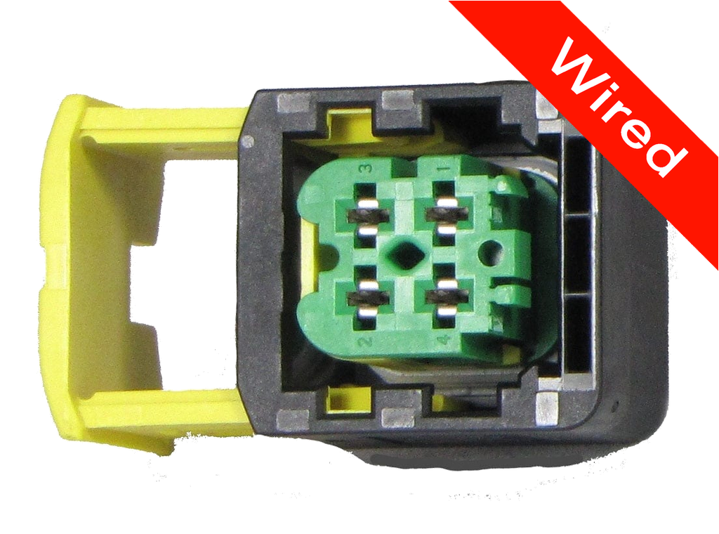 4 Pin Female connector with 10cm wires PRCW4-0018-B