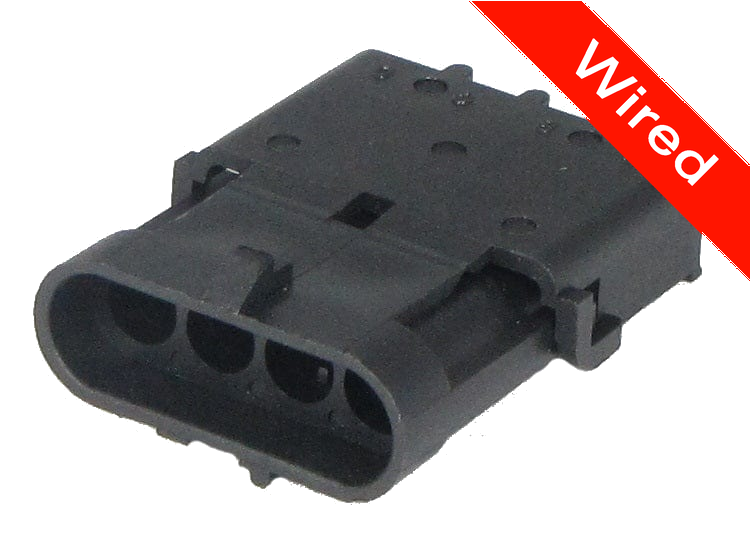 4 Pin Male connector with 10cm wires | PRCW4-0022-A