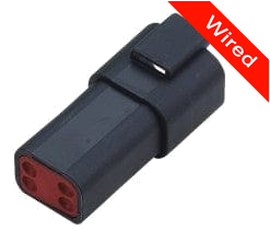 [PRCW4-0023-A] 4 Pin Male connector with 10cm wires PRCW4-0023-A