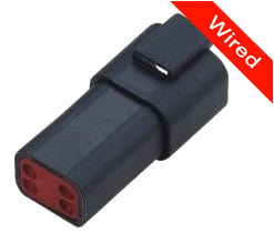 [PRCW4-0023-A] 4 Pins Male connector with 10 cm wires | PRCW4-0023-A