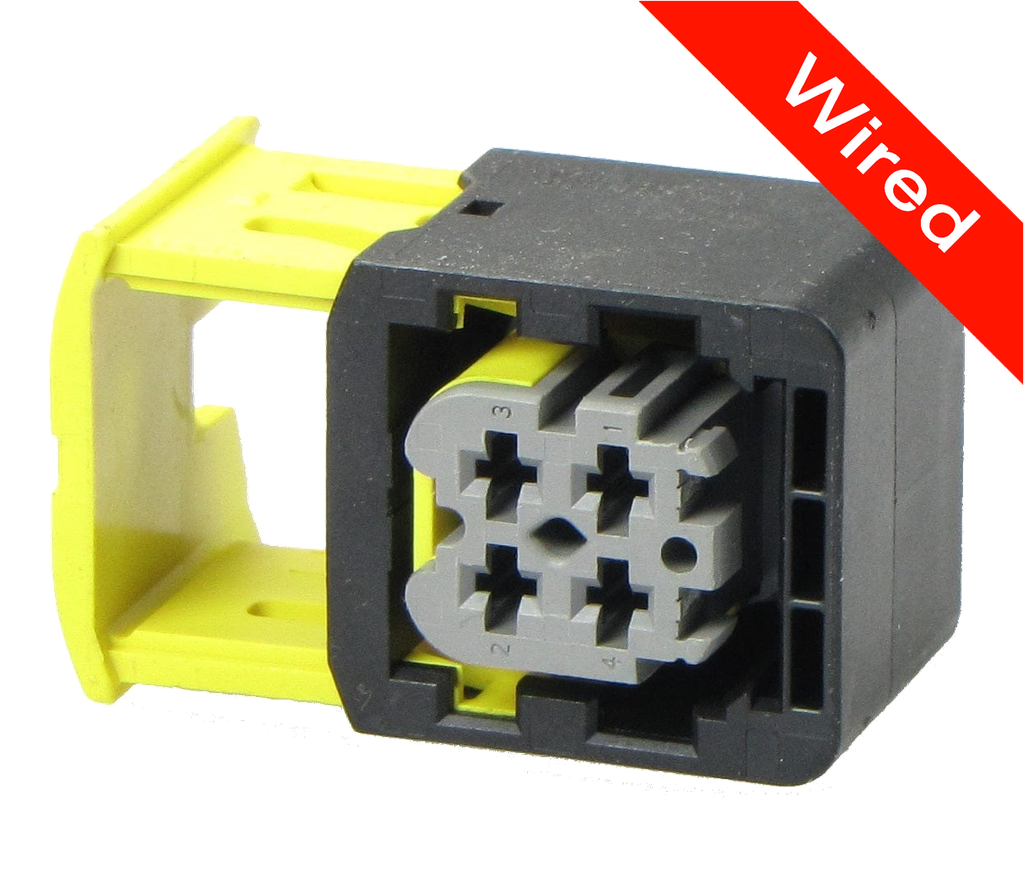 [PRCW4-0050-B] 4 Pin Female connector with 10cm wires PRCW4-0050-B