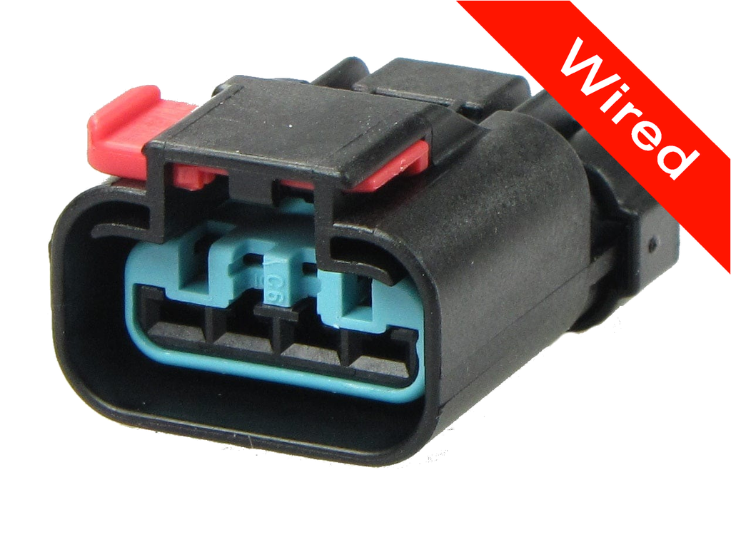 4 Pins Female connector with 10 cm wires | PRCW4-0051-B