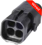 [PRCW4-0061-A] 4 Pins Male connector with 10 cm wires | PRCW4-0061-A