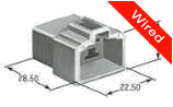 [PRCW4-0065-A] 4 Pins Male connector with 10 cm wires | PRCW4-0065-A