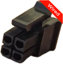 4 Pins Female connector with 10 cm wires | PRCW4-0078-B