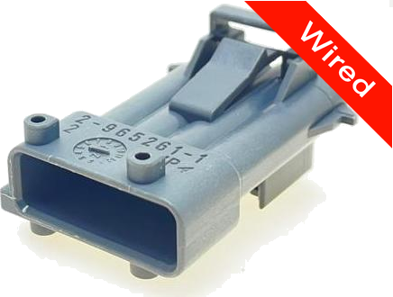 4 Pin Male connector with 10cm wires PRCW4-0109-A