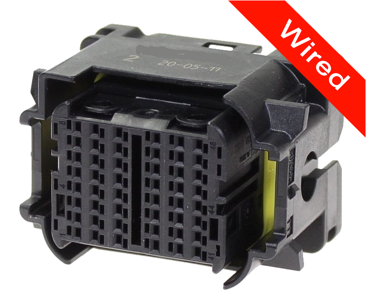 48 Pins Female connector with 10 cm wires | PRCW48-0004-B