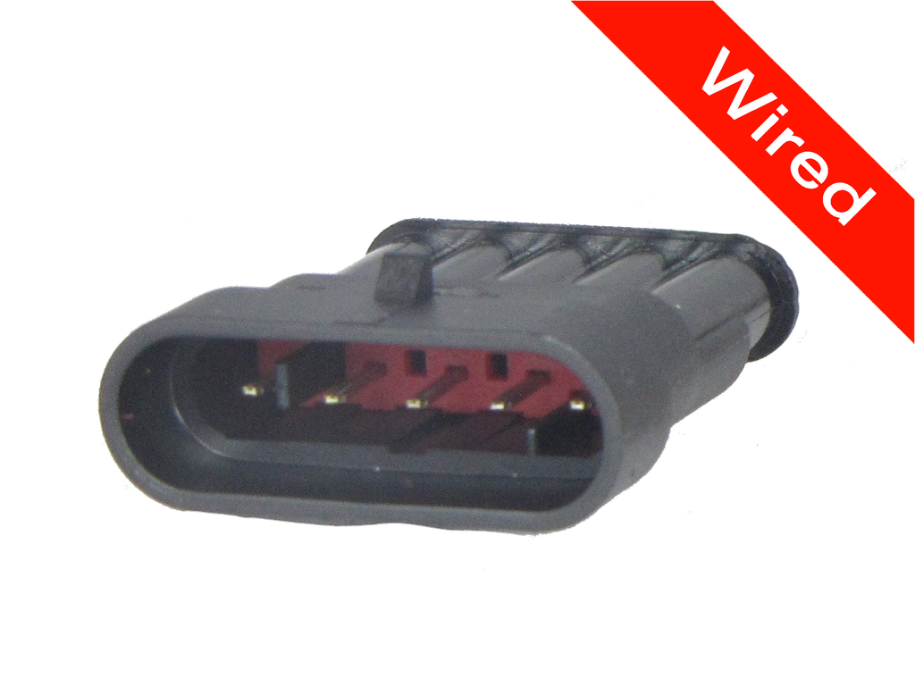 [PRCW5-0006-A] 5 Pin Male connector with 10cm wires PRCW5-0006-A