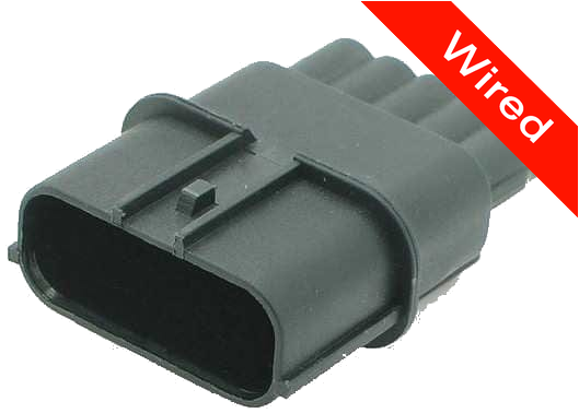 [PRCW5-0009-A] 5 Pin Male connector with 10cm wires PRCW5-0009-A