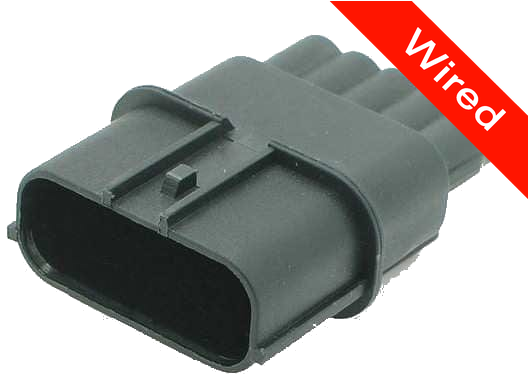 [PRCW5-0009-A] 5 Pins Male connector with 10 cm wires | PRCW5-0009-A
