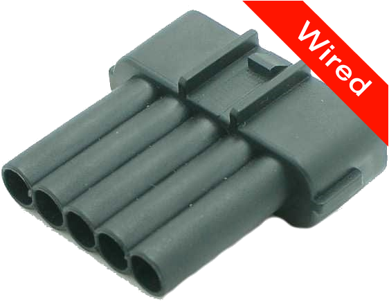 [PRCW5-0011-A] 5 Pins Male connector with 10 cm wires | PRCW5-0011-A